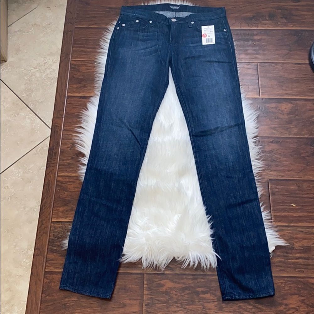 Y2K Nordstrom Rock & Republic Blue Distressed Berlin Denim Jeans In Madea Blue